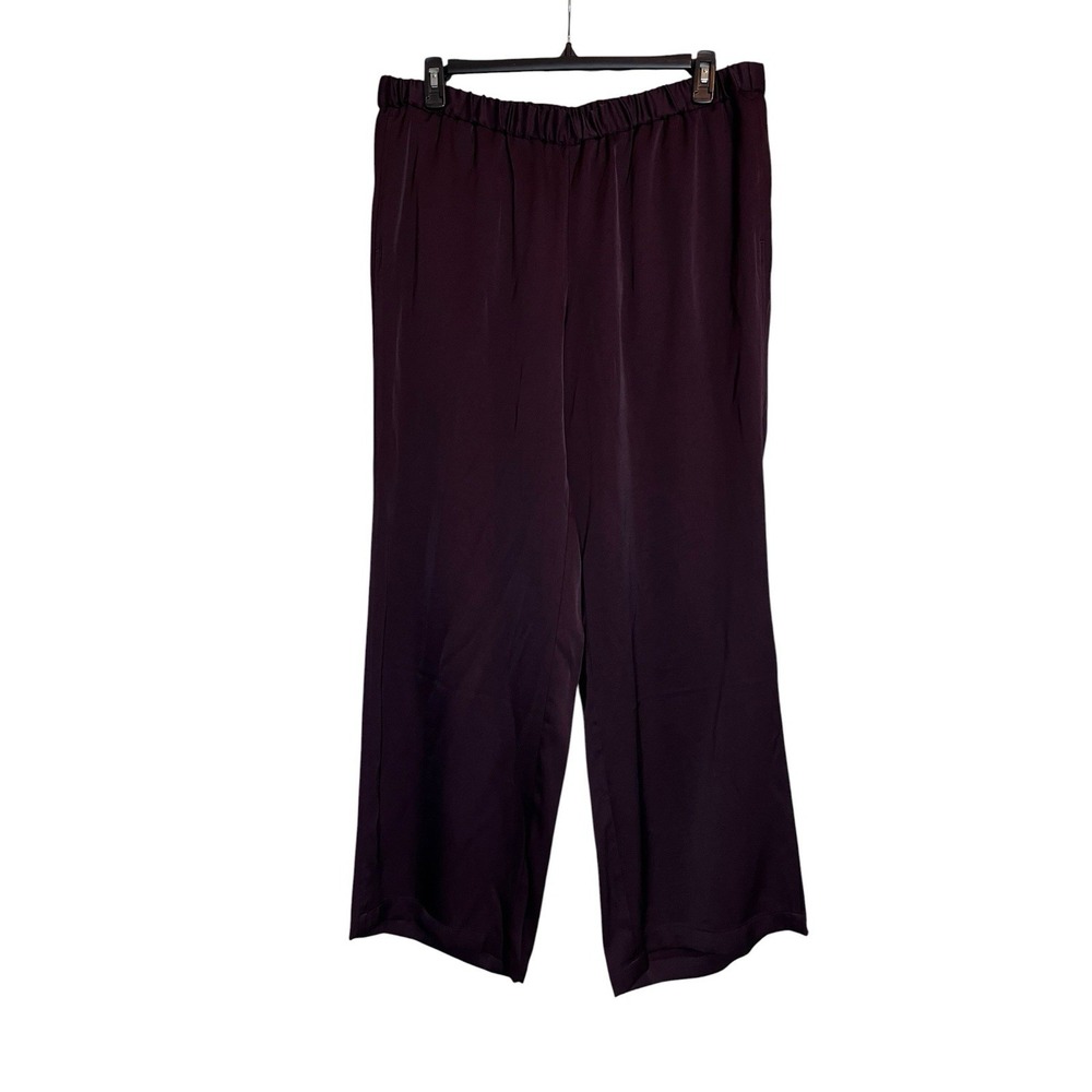 J Jill Pants XL Purple Wide Leg Pull On